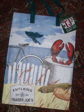 Trader Joe's BOSTON Regional Reusable Shopping Tote Bag -